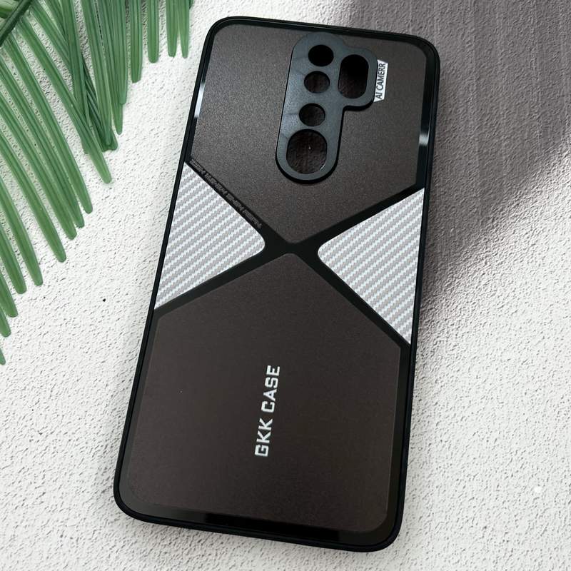 قاب گوشی Redmi Note 8 Pro شیائومی GKK Case اورجینال Spider کربن AL CAMERA محافظ لنز دار نقره ای کد 40023 - Image 2