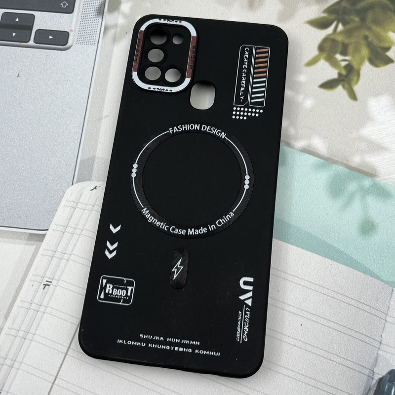 قاب گوشی Galaxy A21S سامسونگ Silicon Case سیلیکونی طرح مگ سیف Magsafe RT محافظ لنز دار مشکی کد 40269 - Image 2
