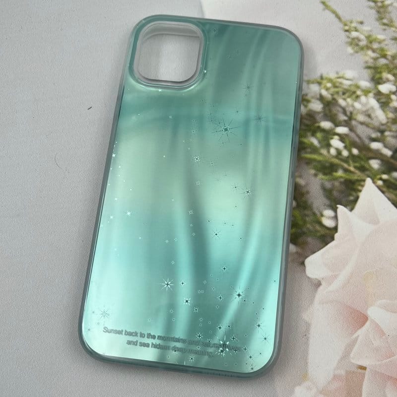 قاب گوشی iPhone 11 آیفون Lux Case لوکس طرح موج سه بعدی 3D ستاره سبزآبی کد 41396 - Image 2