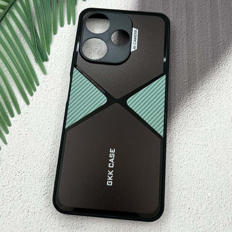 قاب گوشی Redmi 13 / Redmi 13x / Poco M6 4G شیائومی GKK Case اورجینال Spider کربن AL CAMERA محافظ لنز دار سبز کد 42299 - Image 2