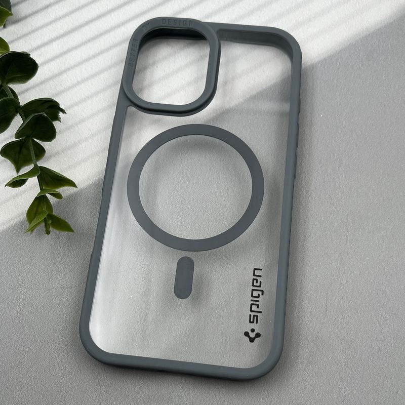 قاب گوشی iPhone 16 آیفون اورجینال Spigen شفاف مگ سیف Better By Design MagSafe اورجینال تیتانیوم کد 43379 - Image 2