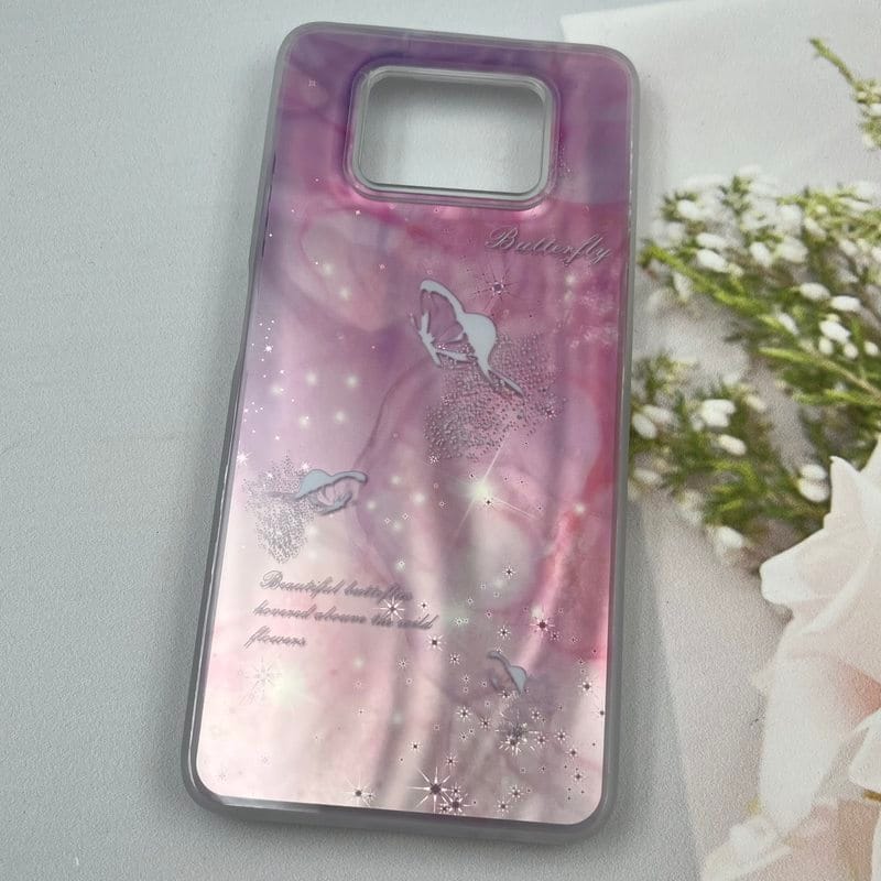 قاب گوشی Poco X3 / Poco X3 NFC / Poco X3 Pro شیائومی Lux Case لوکس طرح موج سه بعدی 3D پروانه صورتی کد 50009 - Image 2