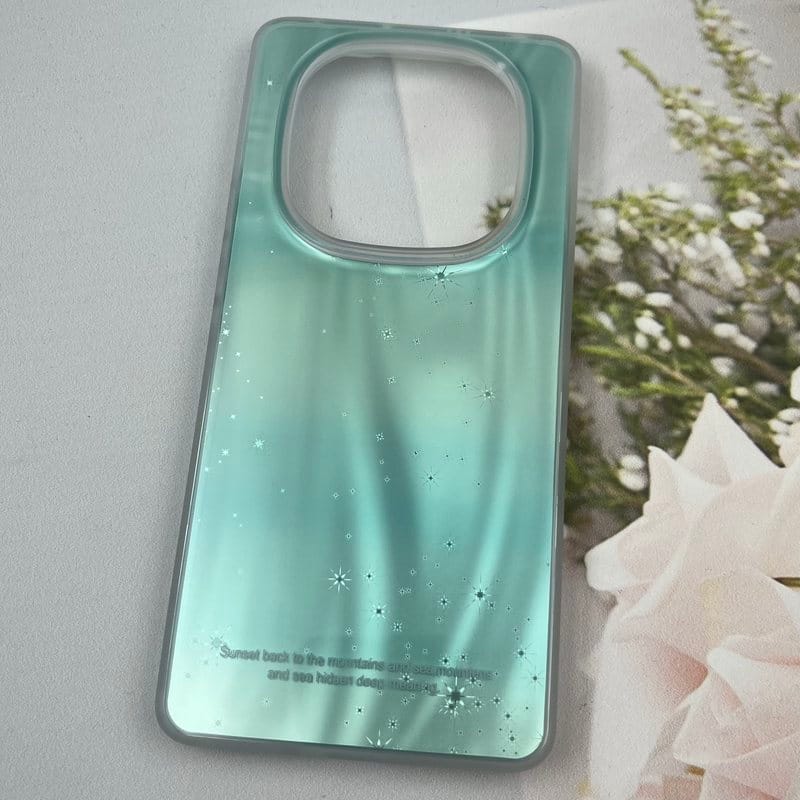 قاب گوشی Redmi Note 14 Pro 4G شیائومی Lux Case لوکس طرح موج سه بعدی 3D ستاره سبزآبی کد 56478 - Image 2