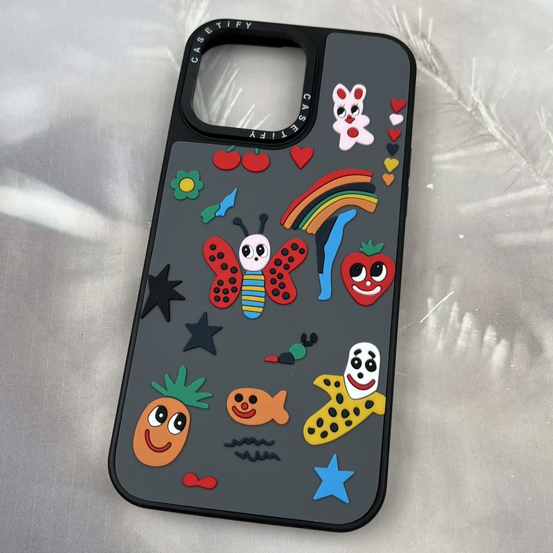 قاب گوشی iPhone 14 Pro Max آیفون سیلیکونی CASETIFY طرح برجسته فانتزی کد 58388 - Image 2