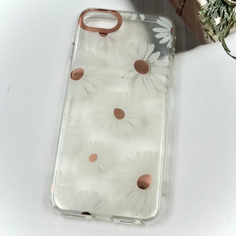 قاب گوشی iPhone 7 / iPhone 8 / iPhone SE 2020 / iPhone SE 2022 آیفون Flower Case شفاف لوکس طرح گل لنز Copper کد 68466 - Image 2