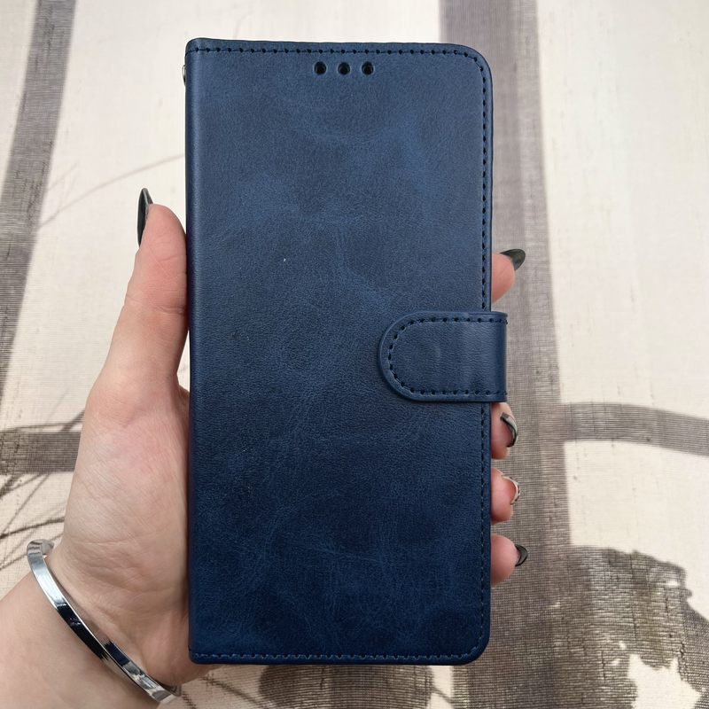 کیف گوشی Poco X7 Pro شیائومی چرم مگنتی جاکارتی بند آویز دار محافظ لنز دار سرمه ای کد 69597 - Image 3