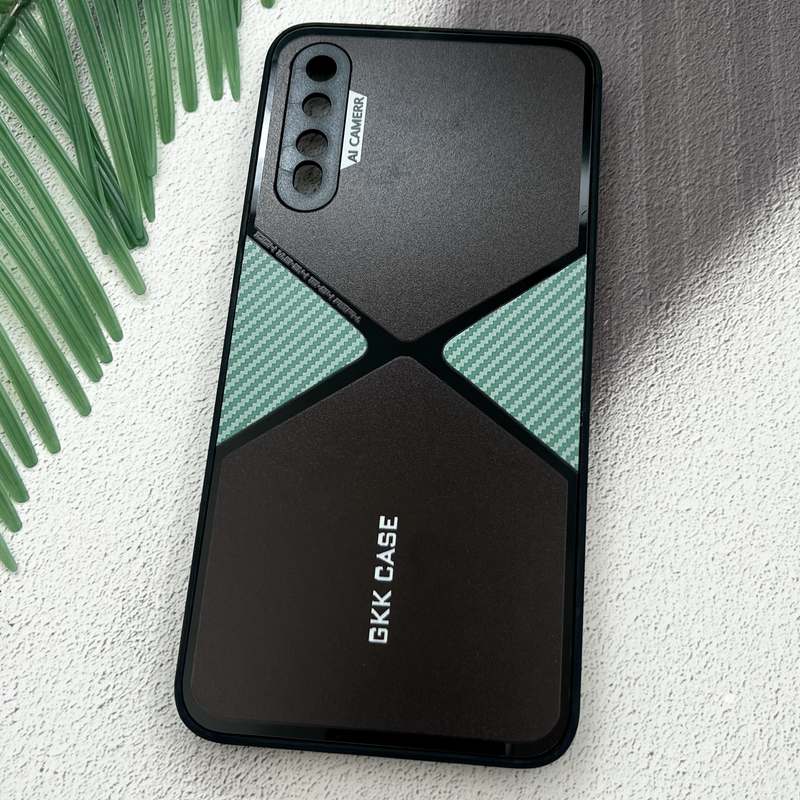 قاب گوشی Galaxy A30S / Galaxy A50S / Galaxy A50 سامسونگ GKK Case اورجینال Spider کربن AL CAMERA محافظ لنز دار سبز کد 69919 - Image 2