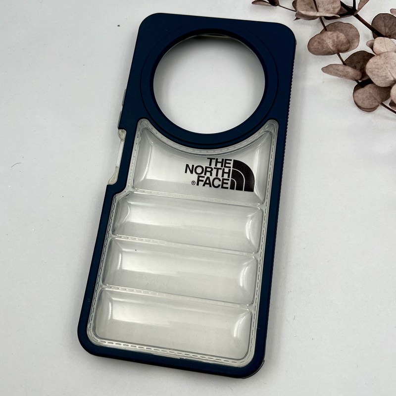 قاب گوشی Redmi A3 / Redmi A3x شیائومی Puffer Case پافری سیلیکونی شفاف ضد ضربه The North Face سرمه ای کد 71338 - Image 2