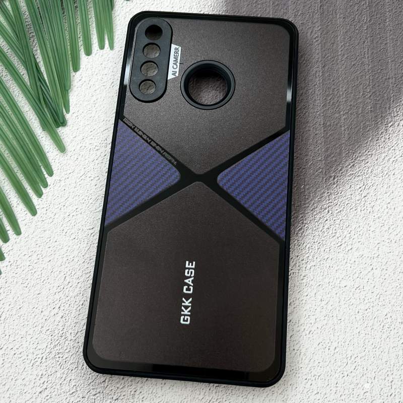 قاب گوشی Huawei P30 Lite هوآوی GKK Case اورجینال Spider کربن AL CAMERA محافظ لنز دار سرمه ای کد 73308 - Image 2