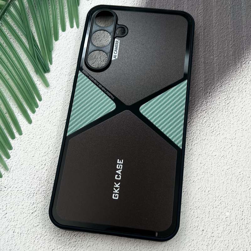 قاب گوشی Galaxy A55 سامسونگ GKK Case اورجینال Spider کربن AL CAMERA محافظ لنز دار سبز کد 75058 - Image 2