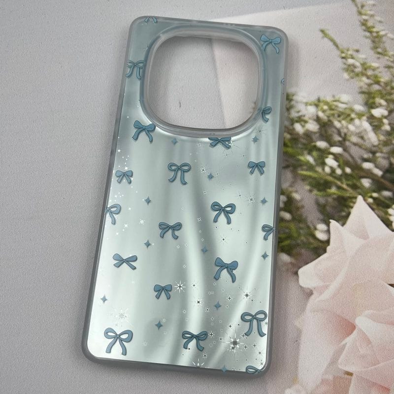 قاب گوشی Redmi Note 14 Pro 4G شیائومی Lux Case لوکس طرح موج سه بعدی 3D پاپیون آبی کد 76302 - Image 2