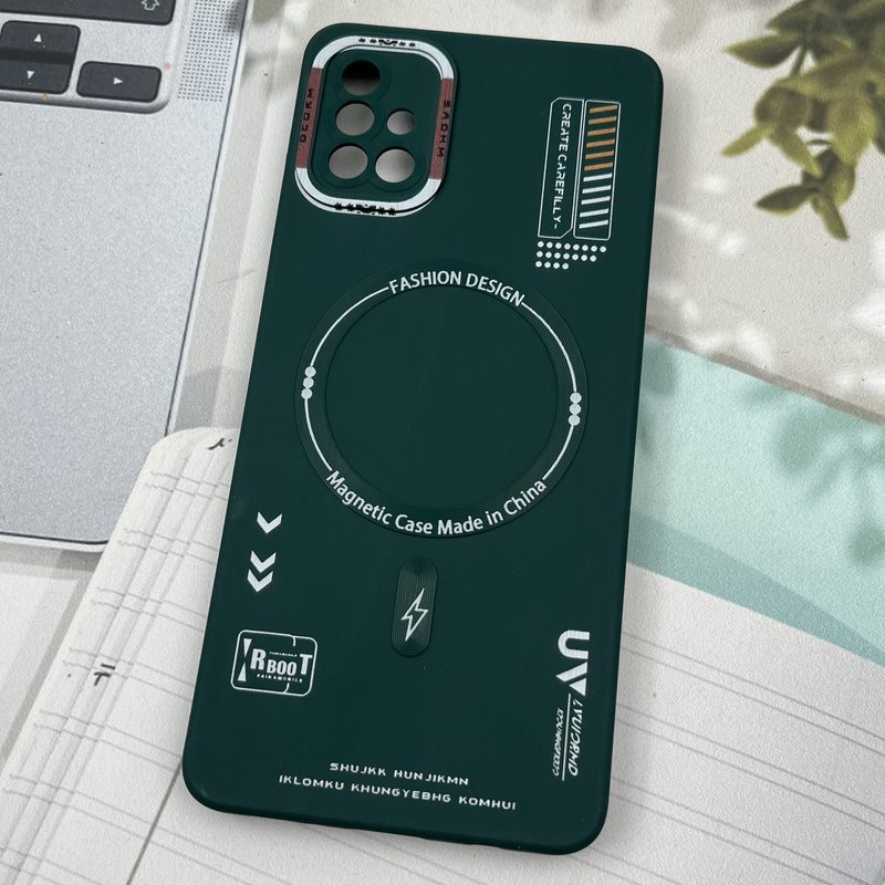 قاب گوشی Galaxy A51 سامسونگ Silicon Case سیلیکونی طرح مگ سیف Magsafe RT محافظ لنز دار سبز کد 80388 - Image 2