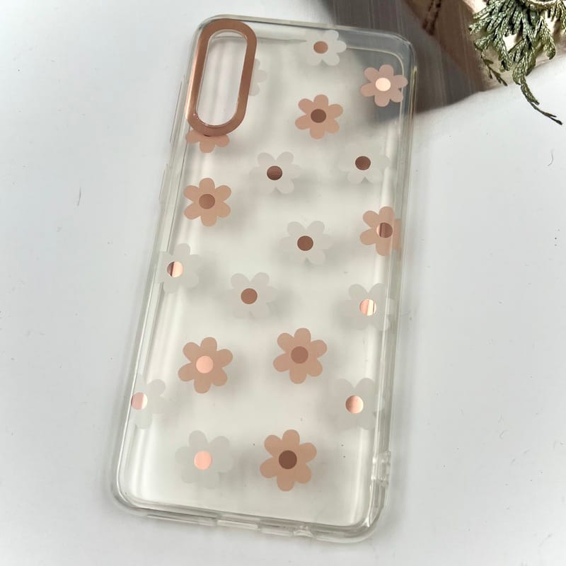 قاب گوشی Galaxy A30S / Galaxy A50S / Galaxy A50 سامسونگ Flower Case شفاف لوکس طرح گل لنز Copper کد 86487 - Image 2