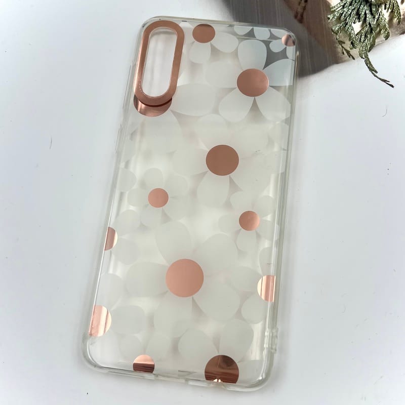 قاب گوشی Galaxy A30S / Galaxy A50S / Galaxy A50 سامسونگ Flower Case شفاف لوکس طرح گل لنز Copper کد 89393 - Image 2