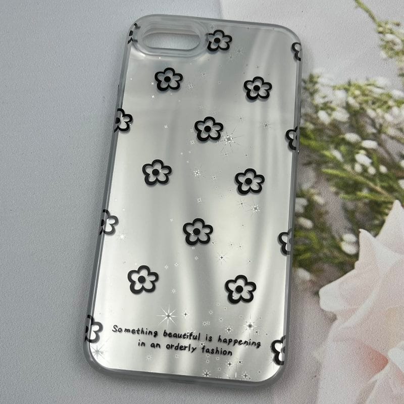 قاب گوشی iPhone 7 / iPhone 8 / iPhone SE 2020 / iPhone SE 2022 آیفون Lux Case لوکس طرح موج سه بعدی 3D گل نقره ای کد 91649 - Image 2