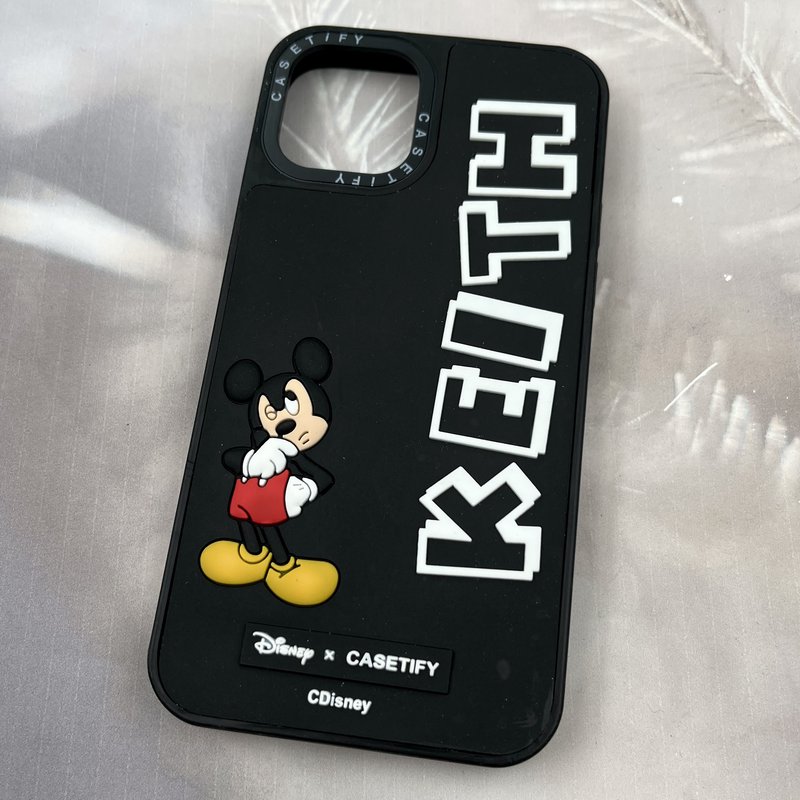قاب گوشی iPhone 11 Pro آیفون سیلیکونی CASETIFY طرح برجسته میکی موس مشکی کد 91675 - Image 2