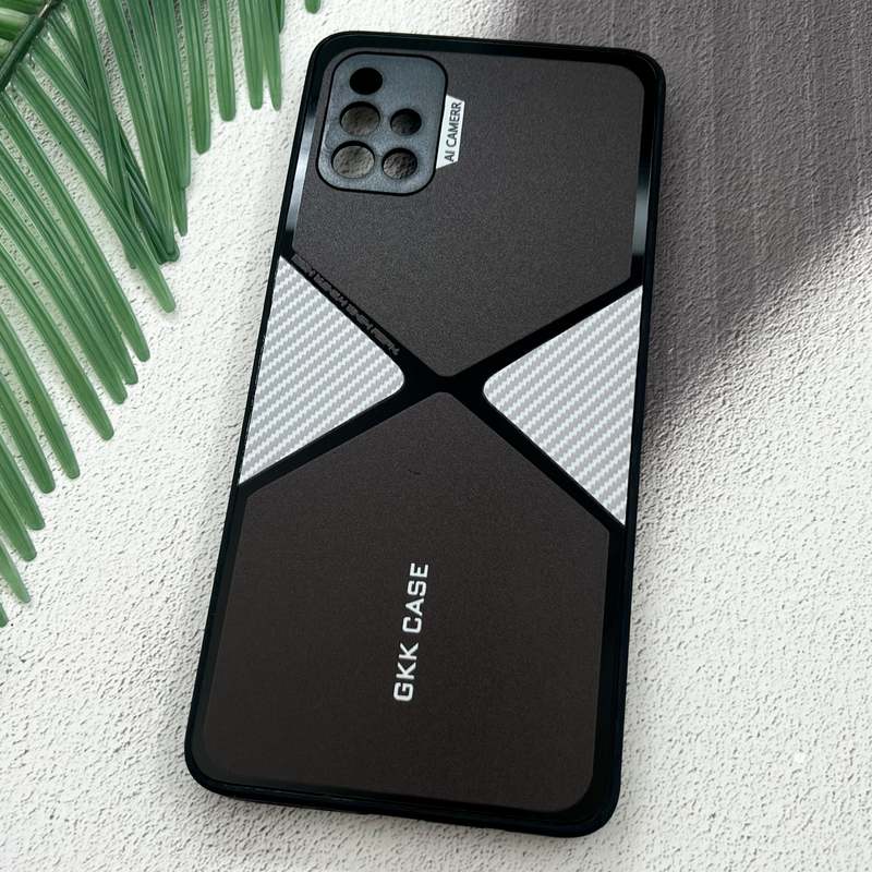 قاب گوشی Galaxy A51 سامسونگ GKK Case اورجینال Spider کربن AL CAMERA محافظ لنز دار نقره ای کد 94811 - Image 2