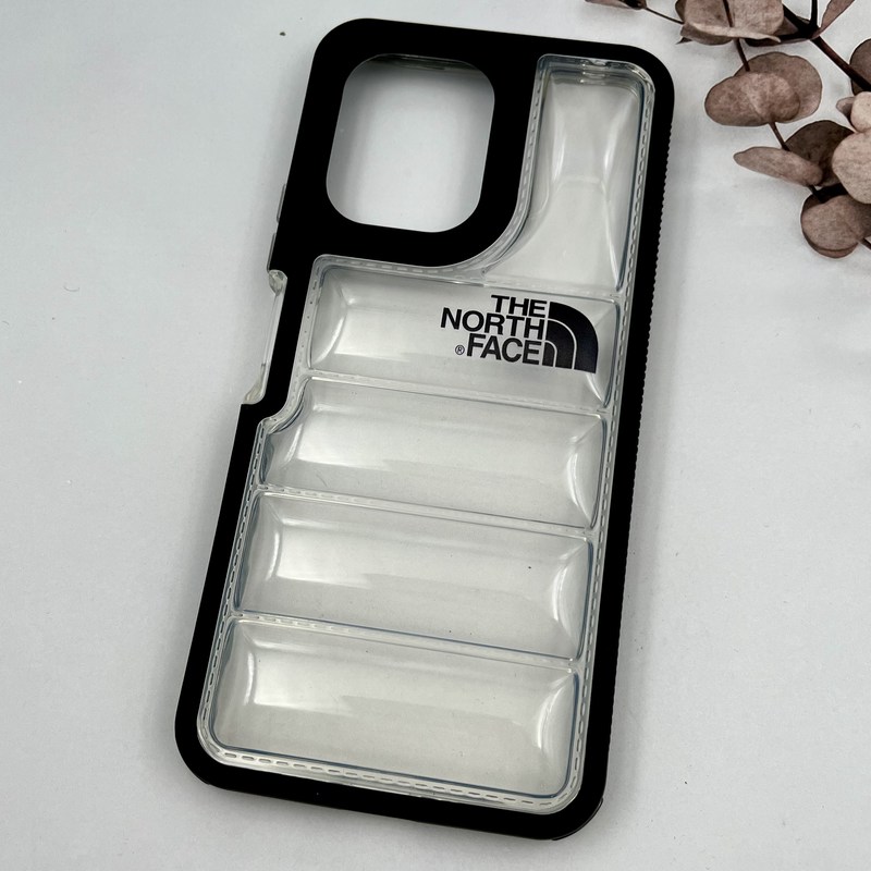 قاب گوشی Redmi 13C / Poco C65 شیائومی Puffer Case پافری سیلیکونی شفاف ضد ضربه The North Face مشکی کد 97047 - Image 2