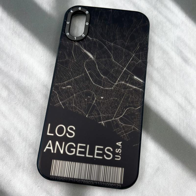 قاب گوشی iPhone X / iPhone XS آیفون Good Luck ضد ضربه لنز برجسته اورجینال طرح Los Angeles کد 98021 - Image 2