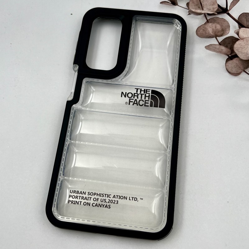 قاب گوشی Galaxy A16 سامسونگ Puffer Case پافری سیلیکونی شفاف ضد ضربه The North Face مشکی کد 98524 - Image 2