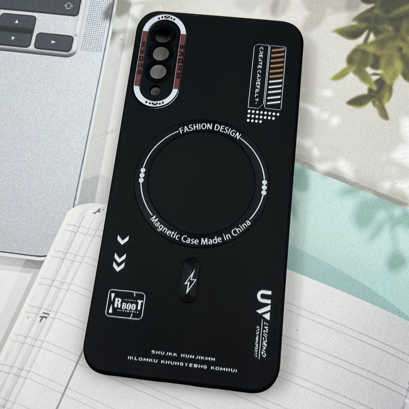 قاب گوشی Galaxy A30S / Galaxy A50S / Galaxy A50 سامسونگ Silicon Case سیلیکونی طرح مگ سیف Magsafe RT محافظ لنز دار مشکی کد 98837 - Image 2
