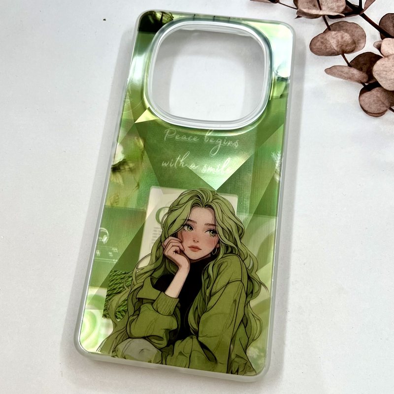 قاب گوشی Redmi Note 14 Pro 4G شیائومی 3D Lux Case سه بعدی اسپرت ضد ضربه طرح Green Girl کد 10898 - Image 2