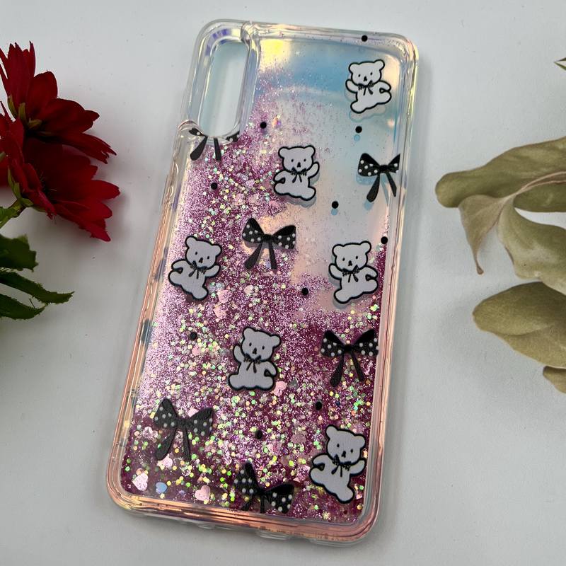 قاب گوشی Galaxy A30S / Galaxy A50S / Galaxy A50 سامسونگ آکواریومی اکلیلی هولوگرامی ایربگ دار طرح تدی پاپیون کد 13880 - Image 2