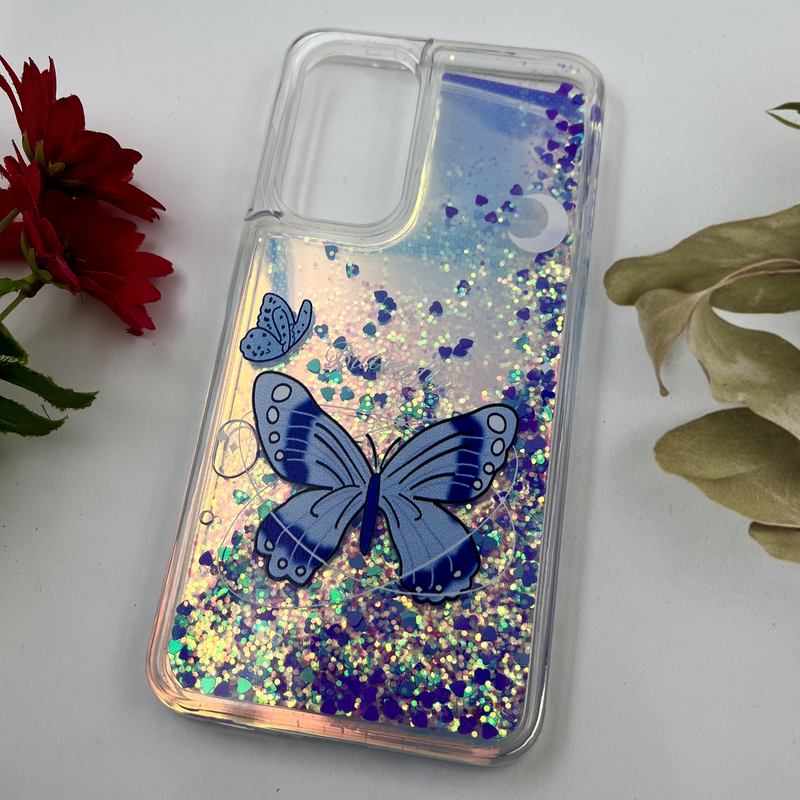 قاب گوشی Galaxy A36 / A56 سامسونگ آکواریومی اکلیلی هولوگرامی ایربگ دار طرح پروانه کد 15129 - Image 2