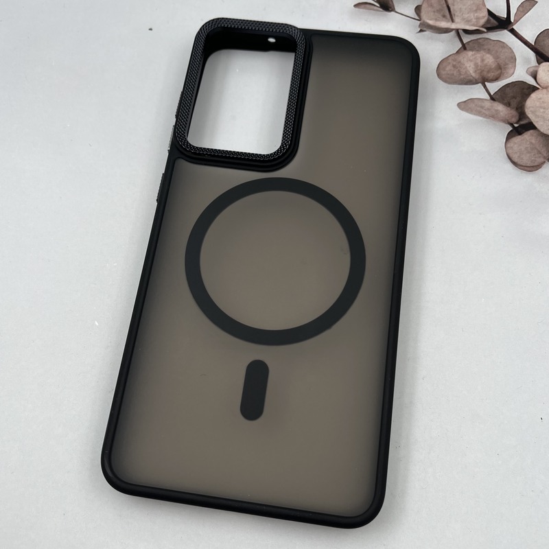 قاب گوشی Galaxy S21 FE سامسونگ Carbon Case مات مگ سیف Magsafe اورجینال لنز کربن برجسته اسپرت مشکی کد 15880 - Image 2