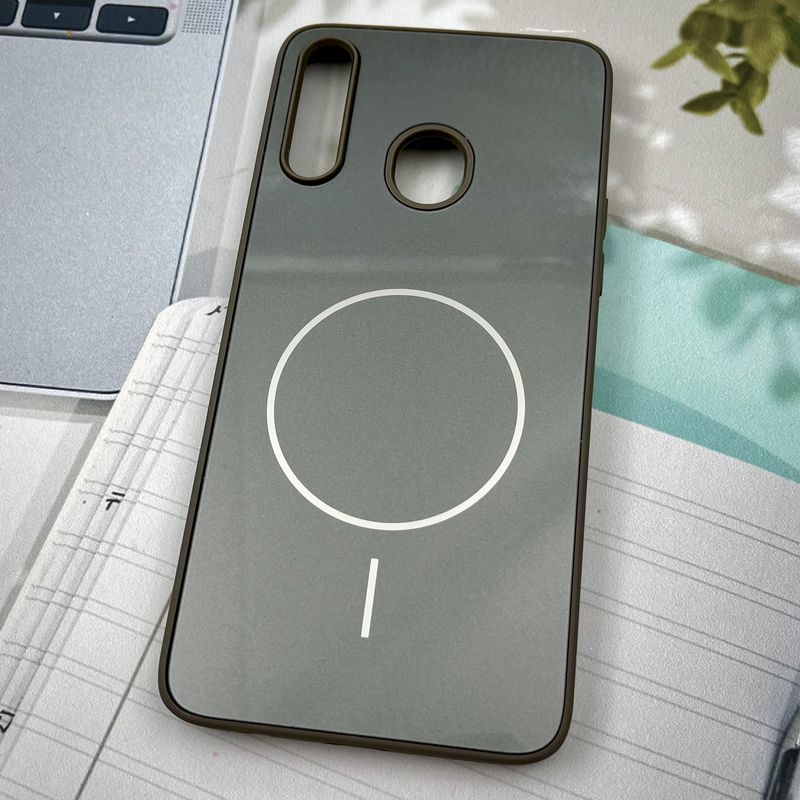 قاب گوشی Galaxy A20S سامسونگ PVD CASE طرح مگ سیف Magsafe اسپرت لنز برجسته تیتانیوم کد 17710 - Image 2