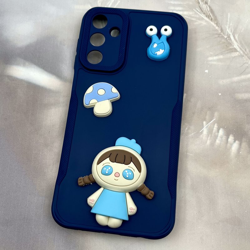قاب گوشی Galaxy A15 سامسونگ Pinhole Case عروسکی لنز برجسته سیلیکونی طرح دختر محافظ لنز دار کد 17985 - Image 2