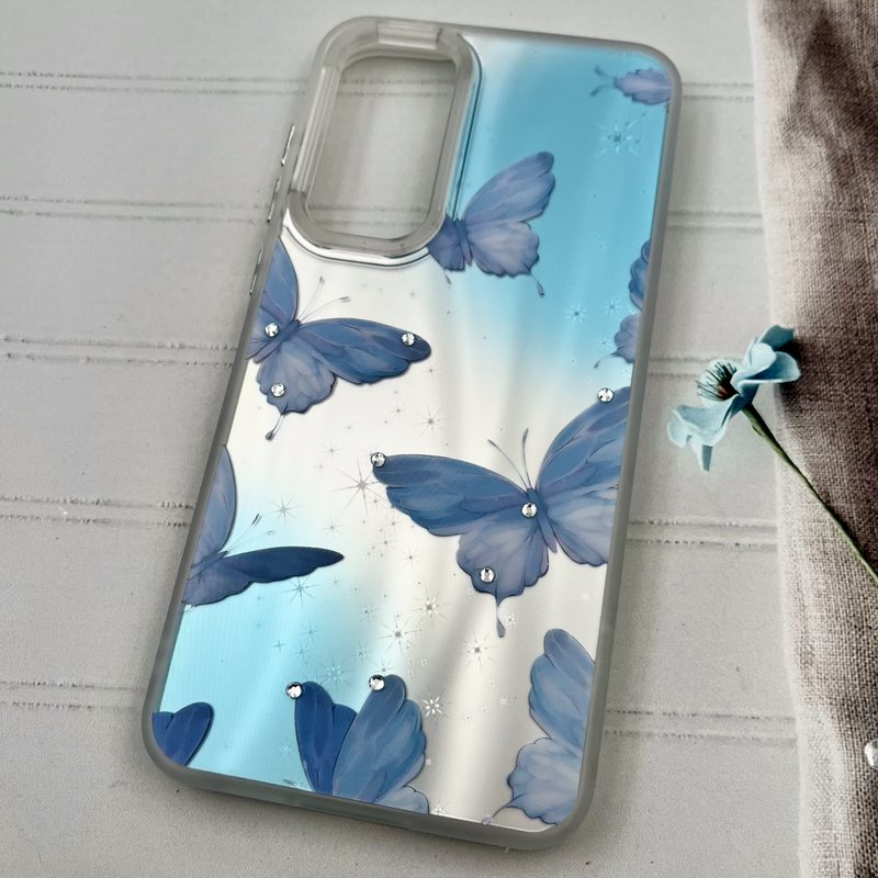 قاب گوشی Galaxy A55 سامسونگ Star Case کهکشانی نگین برجسته لوکس طرح پروانه کد 21408 - Image 2