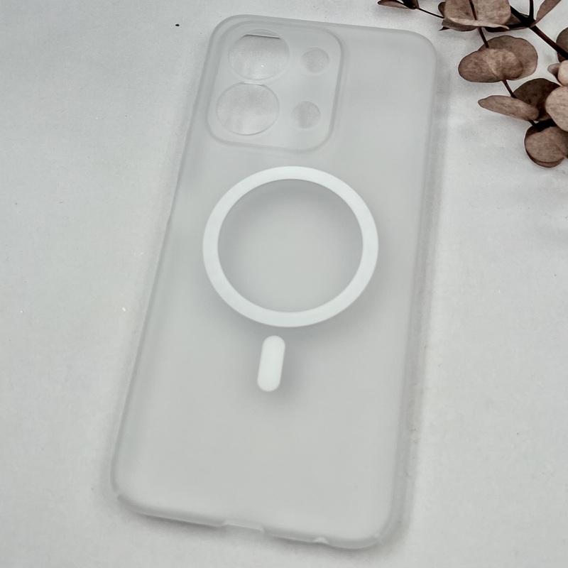 قاب گوشی Redmi 15C / Poco C85 شیائومی Premium Case مات Slim مگ سیف Magsafe اورجینال سفید محافظ لنز دار کد 24109 - Image 2