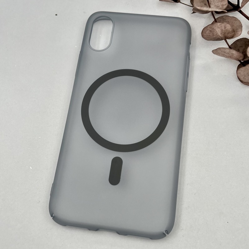 قاب گوشی iPhone X / iPhone XS آیفون Premium Case مات Slim مگ سیف Magsafe اورجینال تیتانیوم کد 25208 - Image 2