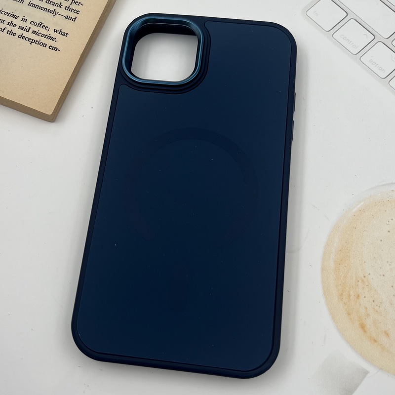 قاب گوشی iPhone 11 آیفون Creative Case سیلیکونی پاک کنی مگ سیف اورجینال لنز متال سرمه ای کد 25588 - Image 2
