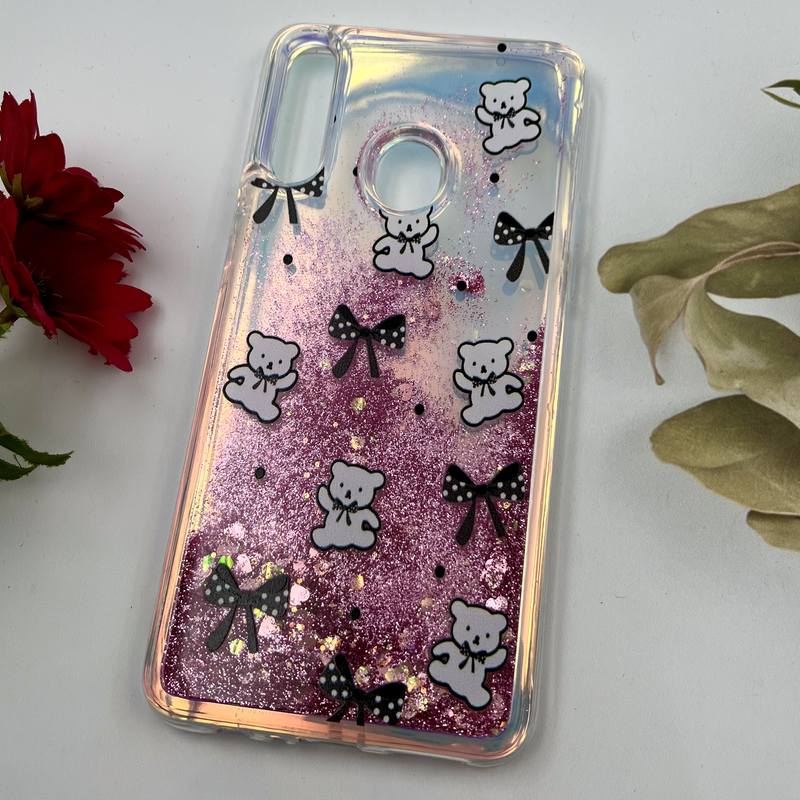 قاب گوشی Galaxy A20S سامسونگ آکواریومی اکلیلی هولوگرامی ایربگ دار طرح تدی پاپیون کد 28257 - Image 2