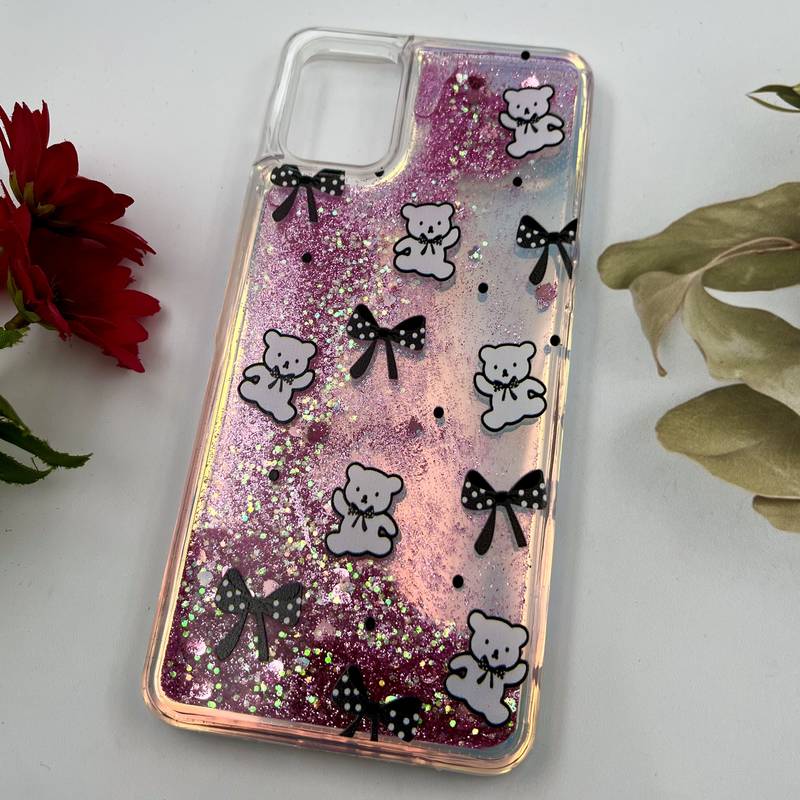 قاب گوشی Galaxy A06 سامسونگ آکواریومی اکلیلی هولوگرامی ایربگ دار طرح تدی پاپیون کد 28872 - Image 2