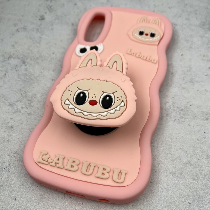 قاب گوشی Galaxy A30S / Galaxy A50S / Galaxy A50 سامسونگ Toy Case عروسکی سیلیکونی پاپ سوکتی ضد ضربه طرح لبوبو گلبهی کد 30202 - Image 2
