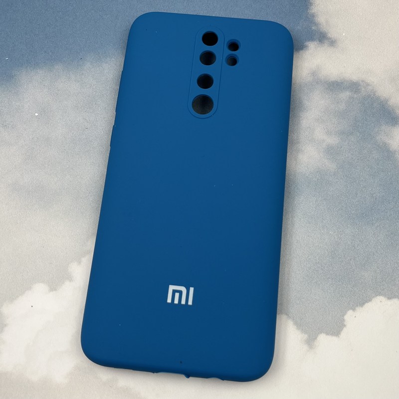 قاب گوشی Redmi Note 8 Pro شیائومی سیلیکونی پاک کنی اورجینال داخل پارچه ای محافظ لنز دار رنگ آبی کد 31069 - Image 2