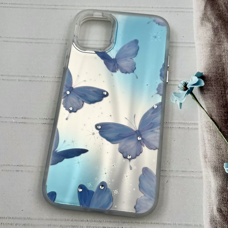 قاب گوشی iPhone 11 آیفون Star Case کهکشانی نگین برجسته لوکس طرح پروانه کد 31810 - Image 2
