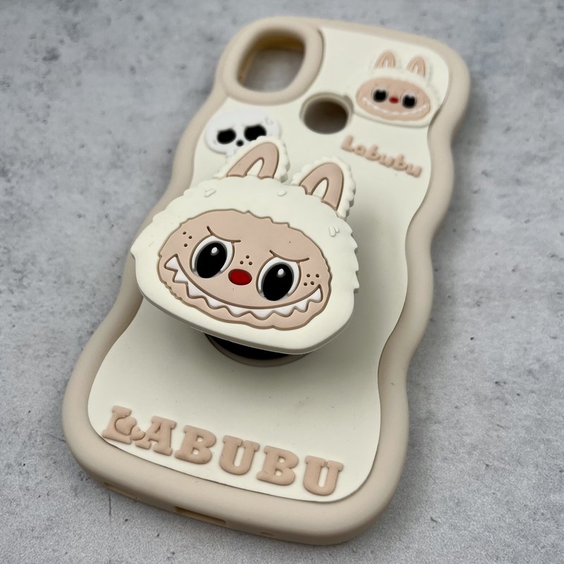 قاب گوشی Galaxy A11 / Galaxy M11 سامسونگ Toy Case عروسکی سیلیکونی پاپ سوکتی ضد ضربه طرح لبوبو کرمی کد 32346 - Image 2