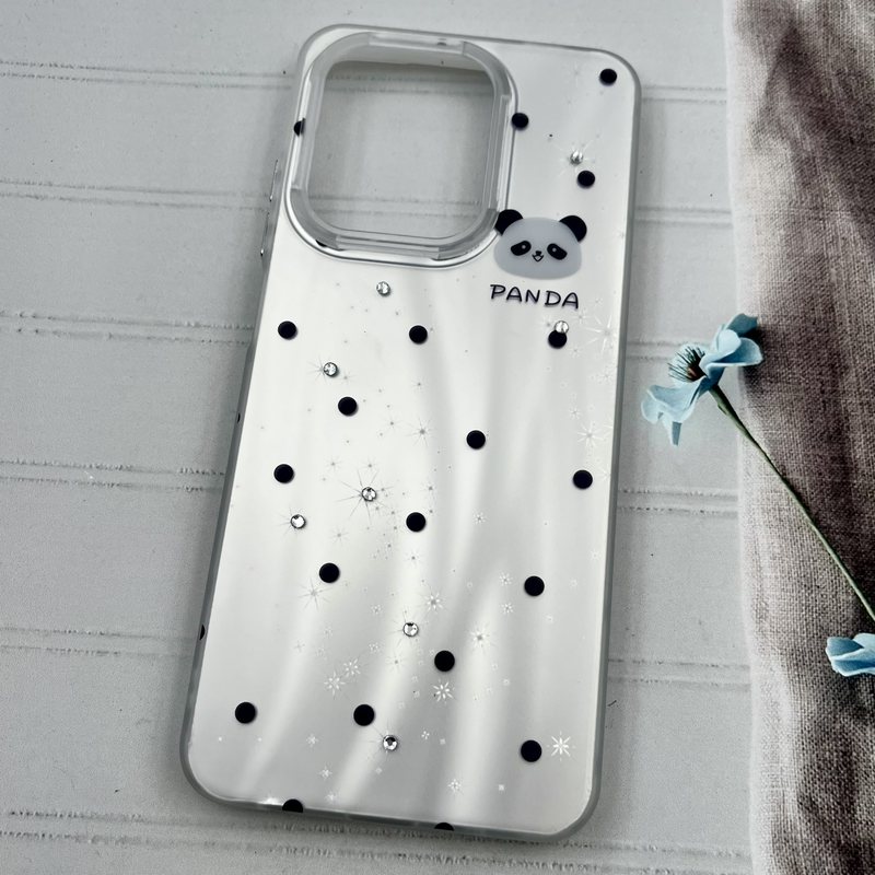 قاب گوشی Redmi A5 / Poco C71 شیائومی Star Case کهکشانی نگین برجسته لوکس طرح پاندا کد 34098 - Image 2