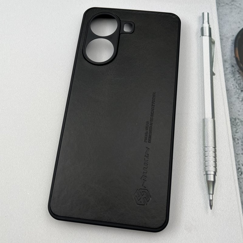 قاب گوشی Poco X7 Pro شیائومی Nillkin Case چرم نیلکین کلاسیک محافظ لنز دار برجسته مشکی کد 34167 - Image 2
