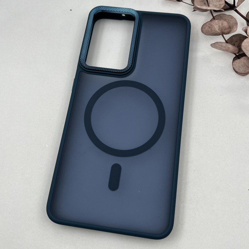 قاب گوشی Galaxy S21 FE سامسونگ Carbon Case مات مگ سیف Magsafe اورجینال لنز کربن برجسته اسپرت سرمه ای کد 34401 - Image 2