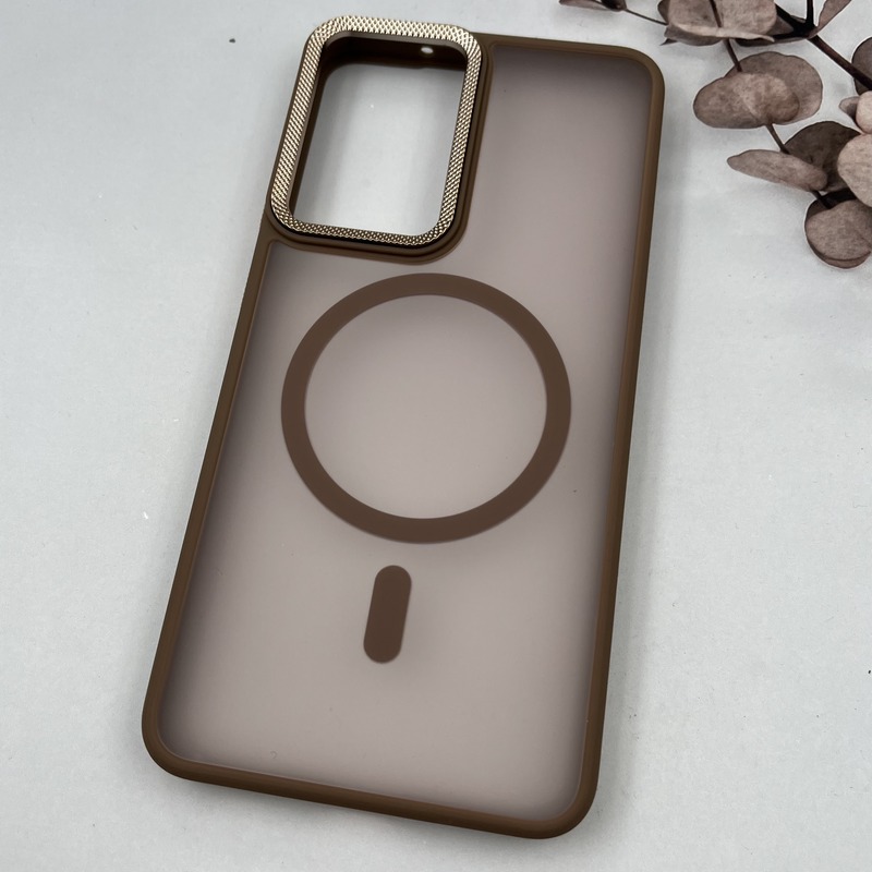 قاب گوشی Galaxy S21 FE سامسونگ Carbon Case مات مگ سیف Magsafe اورجینال لنز کربن برجسته اسپرت صحرایی کد 35944 - Image 2