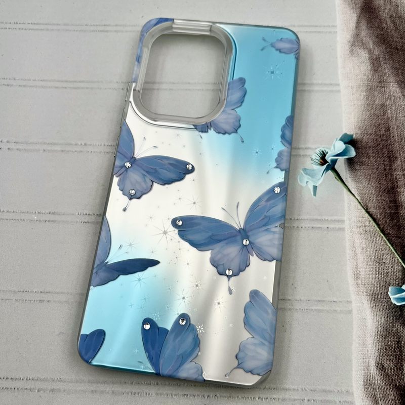 قاب گوشی Poco X7 Pro شیائومی Star Case کهکشانی نگین برجسته لوکس طرح پروانه کد 39376 - Image 2