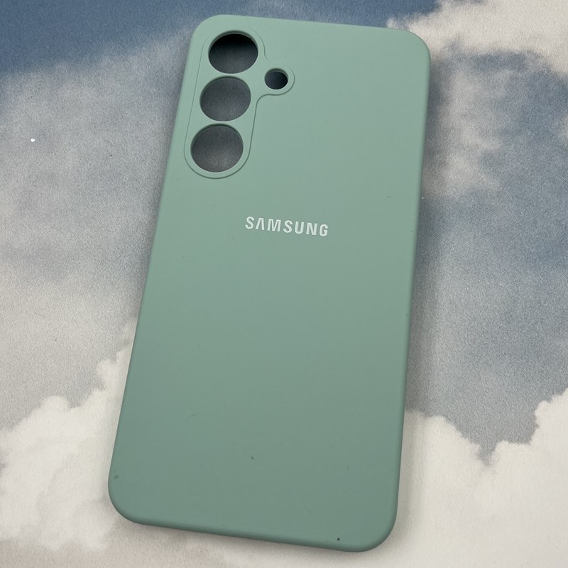 قاب گوشی Galaxy S25 سامسونگ سیلیکونی پاک کنی اورجینال داخل پارچه ای رنگ فیروزه ای محافظ لنز دار کد 41261 - Image 2