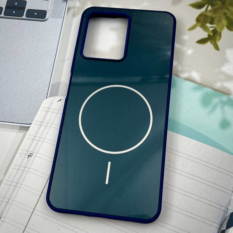 قاب گوشی Redmi Note 12 4G شیائومی PVD CASE طرح مگ سیف Magsafe اسپرت لنز برجسته سرمه ای کد 41694 - Image 2