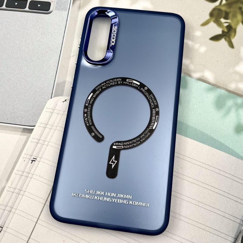 قاب گوشی Galaxy A30S / Galaxy A50S / Galaxy A50 سامسونگ So Cool اورجینال طرح مگ سیف New Magsafe لنز متال آبی اسپرت کد 42539 - Image 2