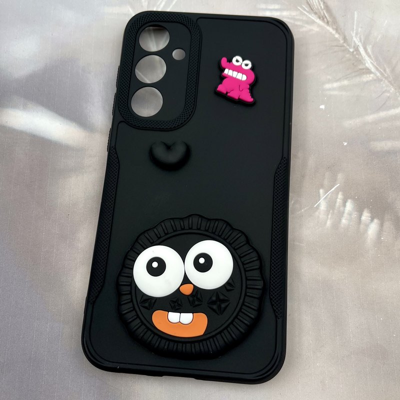 قاب گوشی Galaxy S23 FE سامسونگ Pinhole Case عروسکی لنز برجسته سیلیکونی طرح هپل محافظ لنز دار کد 42948 - Image 2